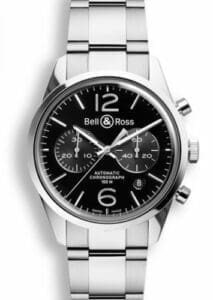 Bell & Ross BR 126 Officer Black Chronograph BRG126BLSTSST