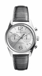 Bell & Ross BR 126 Officer Silver Chronograph BRG126-WH-ST/SCR