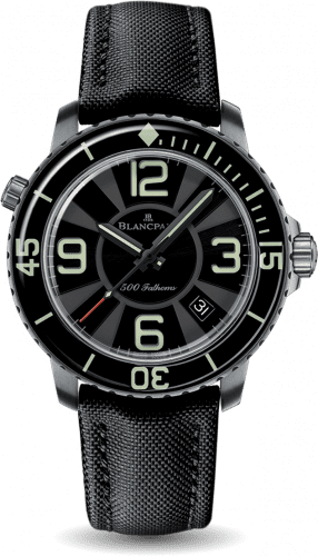 Blancpain Fifty Fathoms 500 Fathoms Titanium / Black / Black Canvas 50015-12B30-52B