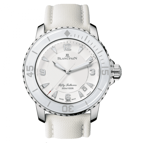 Blancpain Fifty Fathoms Automatique Stainless Steel / White / White Canvas 5015-1127-52A