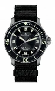 Blancpain Fifty Fathoms Automatique Titanium / Black / NATO 5015-12B30-NABA