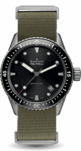 Blancpain Fifty Fathoms Bathyscaphe Titanium / Black / Sand Nato 5000-1230-NAKA