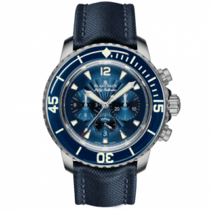 Blancpain Fifty Fathoms Chronographe Flyback Stainless / Blue / Blue Canvas 5085F.B-1140-52B