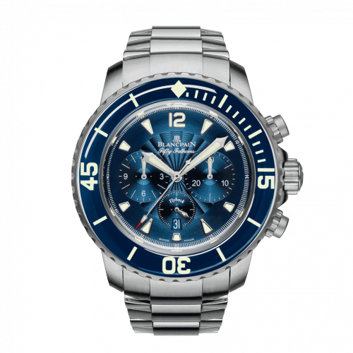 Blancpain Fifty Fathoms Chronographe Flyback Stainless Steel / Bue / Bracelet 5085F.B-1140-71B