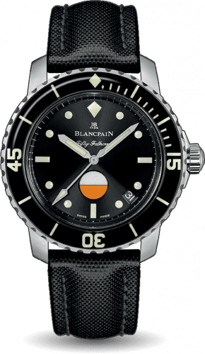 Blancpain Fifty Fathoms MIL-SPEC Stainless Steel / Black / Canvas 5008-1130-B52A