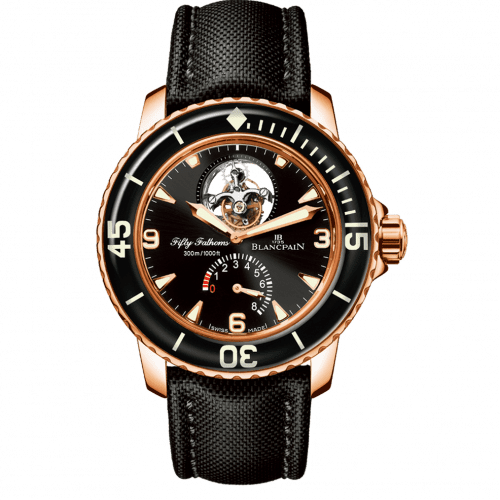 Blancpain Fifty Fathoms Tourbillon 8 Jours Red Gold / Black / Black Canvas 5025-3630-52A