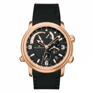 Blancpain Léman Réveil GMT Red Gold / Black / Rubber 2841-36B30-64B