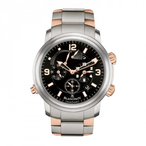 Blancpain Léman Réveil GMT Titanium / Red Gold / Black / Bracelet 2041-12A30-98A.B