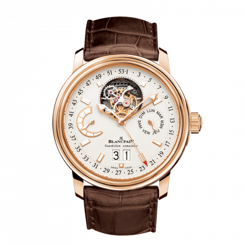 Blancpain Léman Tourbillon Semainier Grande Date Red Gold / Opaline / Alligator 2925-3642-53B