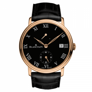 Blancpain Villeret 8 Jours Manuelle Red Gold / Black Enamel 6614-3637-55B