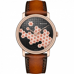 Blancpain Villeret 8 Jours Manuelle Red Gold / Unique Piece / Cherry Blossom 6612-3633-63B