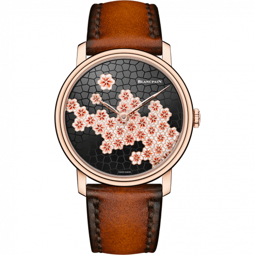 Blancpain Villeret 8 Jours Manuelle Red Gold / Unique Piece / Cherry Blossom 6612-3633-63B