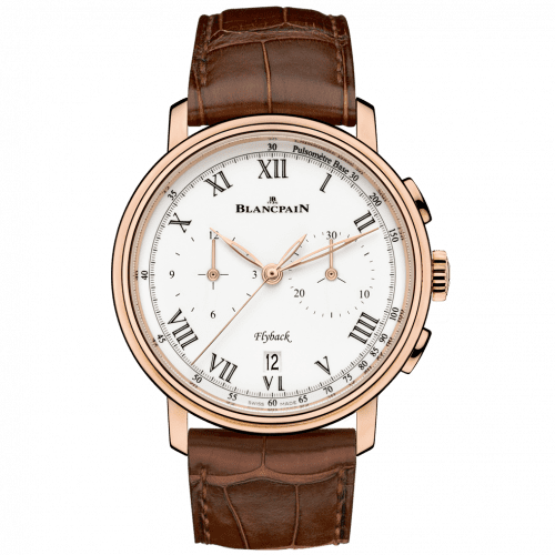Blancpain Villeret Chronographe Flyback Pulsomètre Red Gold / Enamel 6680F-3631-55B