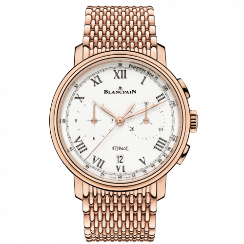 Blancpain Villeret Chronographe Flyback Pulsomètre Red Gold / Enamel 6680F-3631-MMB