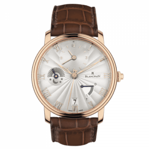 Blancpain Villeret Demi-Fuseau Horaire Demi-Savonette Red Gold / Opalin Flinque 6665-3642-55B