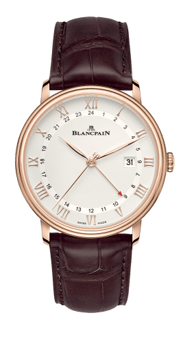 Blancpain Villeret GMT Date Red Gold / Silver 6662-3642-55