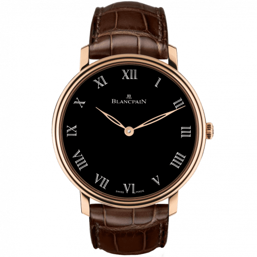 Blancpain Villeret Manuelle Piece Unique Grande Décoration / Black Enamel 6615-3637-55B