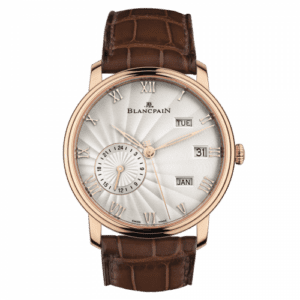 Blancpain Villeret Quantième Annuel GMT Red Gold / Opalin Flinqué 6670-3642-55B