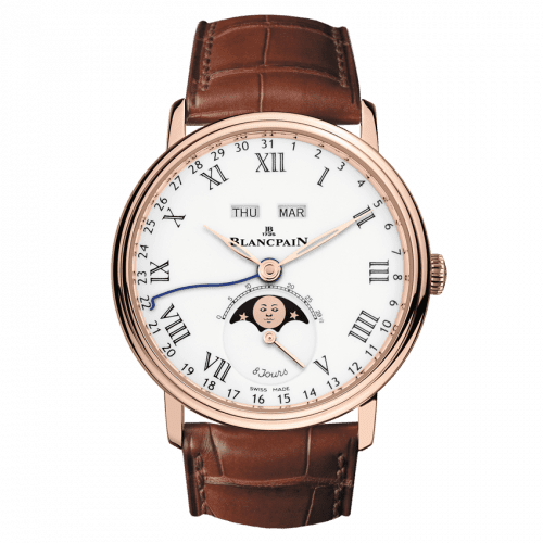 Blancpain Villeret Quantieme Complet 8 Jours Red Gold / Enamel 6639-3631-55B