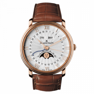 Blancpain Villeret Quantième Complet Demi-Savonette Red Gold / Opalin 6664-3642-55B