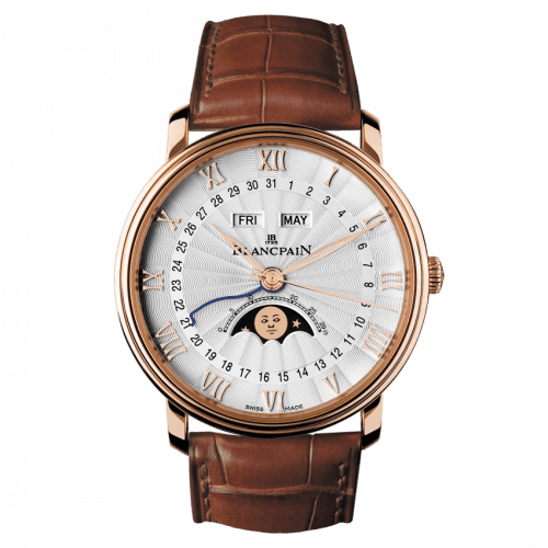 Blancpain Villeret Quantième Complet Demi-Savonette Red Gold / Opalin 6664-3642-55B