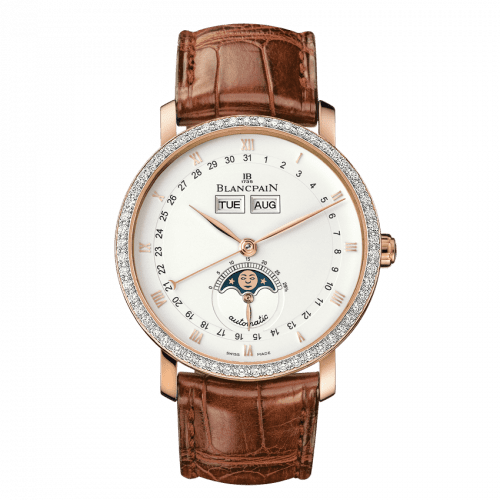 Blancpain Villeret Quantième Complet Red Gold / White / Diamond 6263-2942-55B