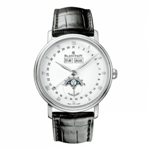 Blancpain Villeret Quantième Complet Stainless Steel / White 6263-1127-55