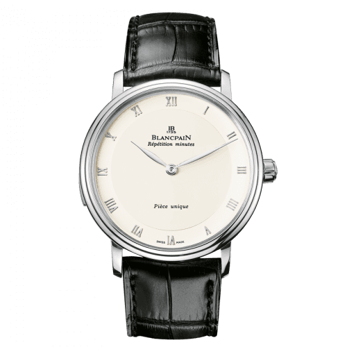 Blancpain Villeret Tourbillon Minute Repeater Automata White Gold / Opaline 6033-1542-55