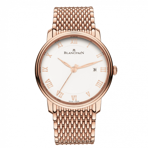 Blancpain Villeret Ultraplate Automatique 40mm Red Gold / Opalin / Bracelet 6651-3642-MMB
