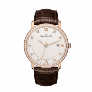 Blancpain Villeret Ultraplate Automatique 40mm Red Gold / Opalin / Diamond 6651-2987-55B