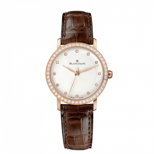 Blancpain Villeret Ultraplate Automatique Ladies Red Gold / Opaline / Diamond 6102-2987-55A