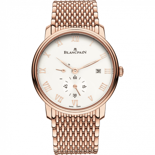 Blancpain Villeret Ultraplate Power Reserve Date Red Gold / Opaline 6606-3642-MMB