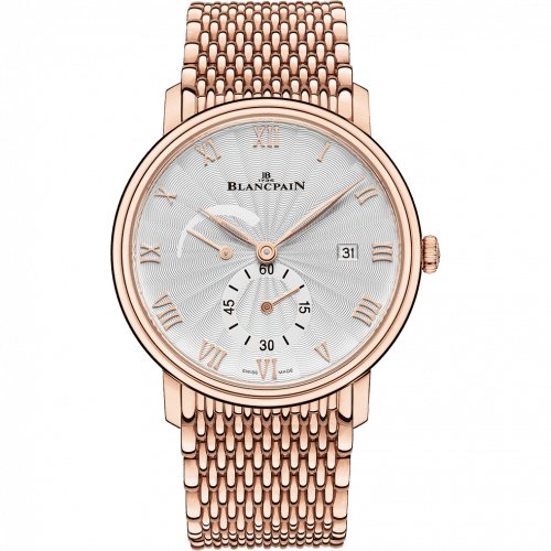 Blancpain Villeret Ultraplate Power Reserve Date Red Gold / Stamped Opaline 6606A-3642-MMB