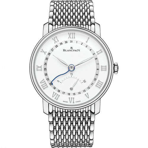 Blancpain Villeret Ultraplate Quantième Seconde Rétrograde Stainless Steel / White / Bracelet 6653Q-1127-MMB