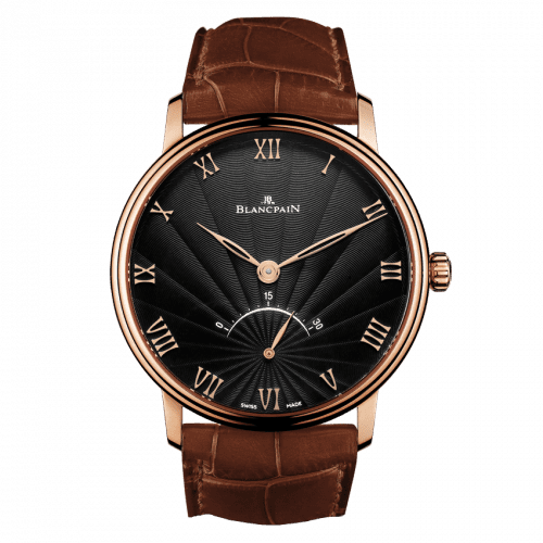 Blancpain Villeret Ultraplate Seconde Rétrograde Red Gold / Black 6653-3630-55B