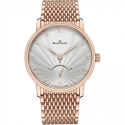 Blancpain Villeret Ultraplate Seconde Rétrograde Red Gold / Opalin Flinqué / Bracelet 6653-3642-MMB