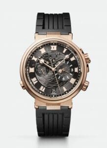 Breguet Marine Alarme Musicale Rose Gold / Grey / Rubber 5547BR/G3/5ZU