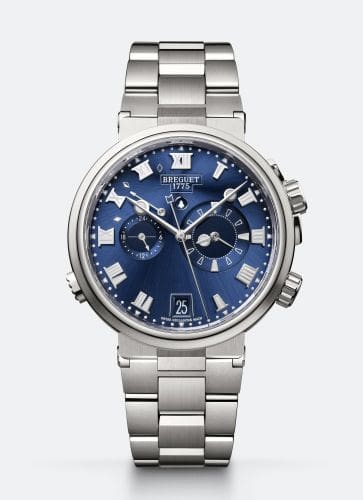 Breguet Marine Alarme Musicale Titanium / Blue / Bracelet 5547TI/Y1/TZ0