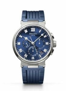 Breguet Marine Chronograph 5527 Titanium / Blue / Rubber 5527TI/Y1/5WV