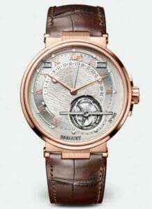 Breguet Marine Tourbillon Equation of Time 5887 Rose Gold / Silver / Alligator 5887BR/12/9WV