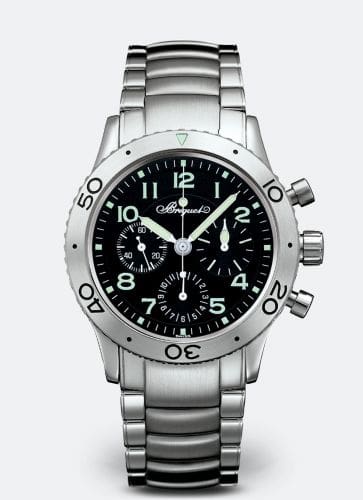 Breguet Type XX Stainless Steel / Black / Bracelet 3800ST/92/SW9