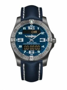 Breitling Aerospace Evo Titanium / Blue / Calf E7936310/C869/105X/A20BASA.1