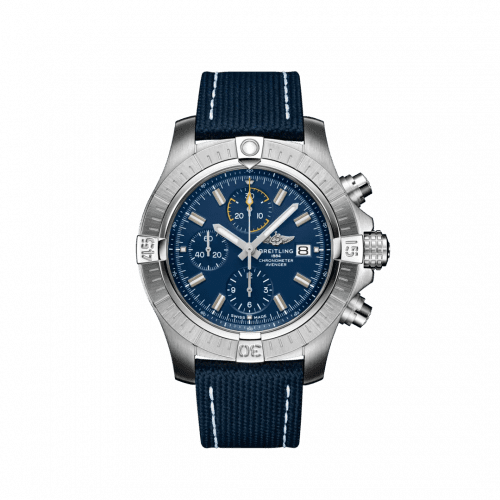 Breitling Avenger Chronograph 45 Stainless Steel / Blue / Military / Folding A13317101C1X2