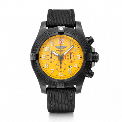 Breitling Avenger Hurricane 12H Breitlight / Cobra Yellow / Military / Pin XB0170E41I1W1
