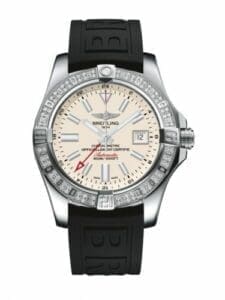 Breitling Avenger II GMT Stainless Steel / Diamond / Stratus Silver / Rubber A3239053.G778.152S