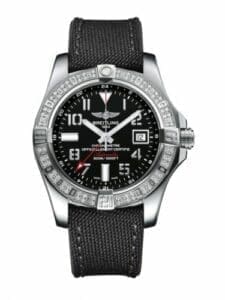 Breitling Avenger II GMT Stainless Steel / Diamond / Volcano Black / Military A3239053.BC34.109W