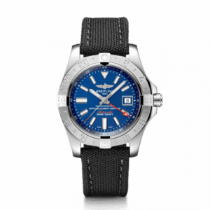 Breitling Avenger II GMT Stainless Steel / Mariner Blue / Military / Pin A32390111C1W1