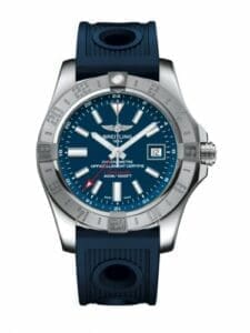 Breitling Avenger II GMT Stainless Steel / Mariner Blue / Rubber / Folding A3239011/C872/211S/A20D.2