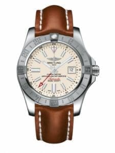 Breitling Avenger II GMT Stainless Steel / Stratus Silver / Calf / Folding A3239011/G778/434X/A20D.1