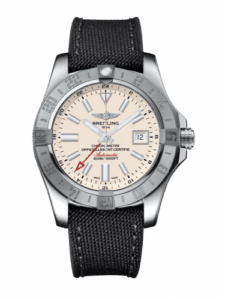 Breitling Avenger II GMT Stainless Steel / Stratus Silver / Military / Pin A3239011/G778/109W/A20BA.1